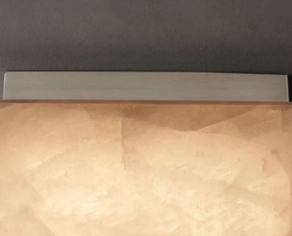 Alabaster Rival Square Flushmount 6"