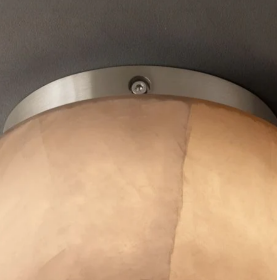 Alabaster Rival Round Flushmount 6"
