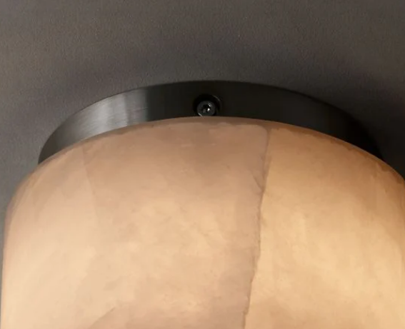 Alabaster Rival Round Flushmount 6"
