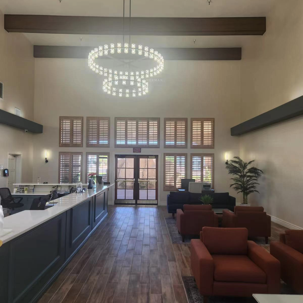 Arcachon led Tier Round Chandelier 60"