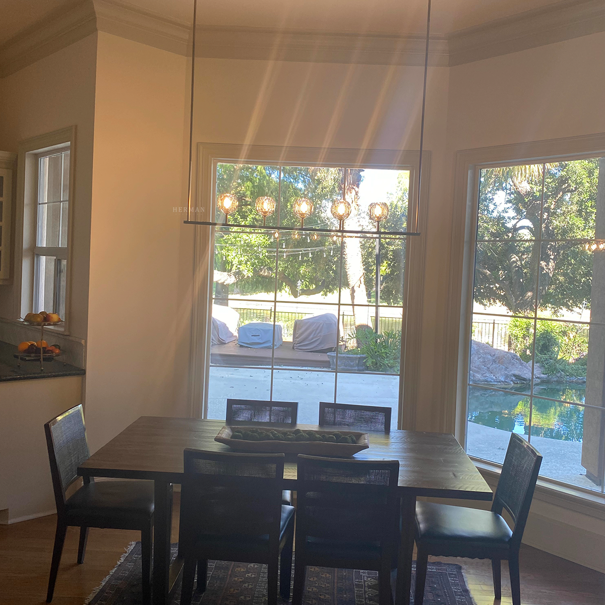 Boule Cristal Linear Chandelier 48"