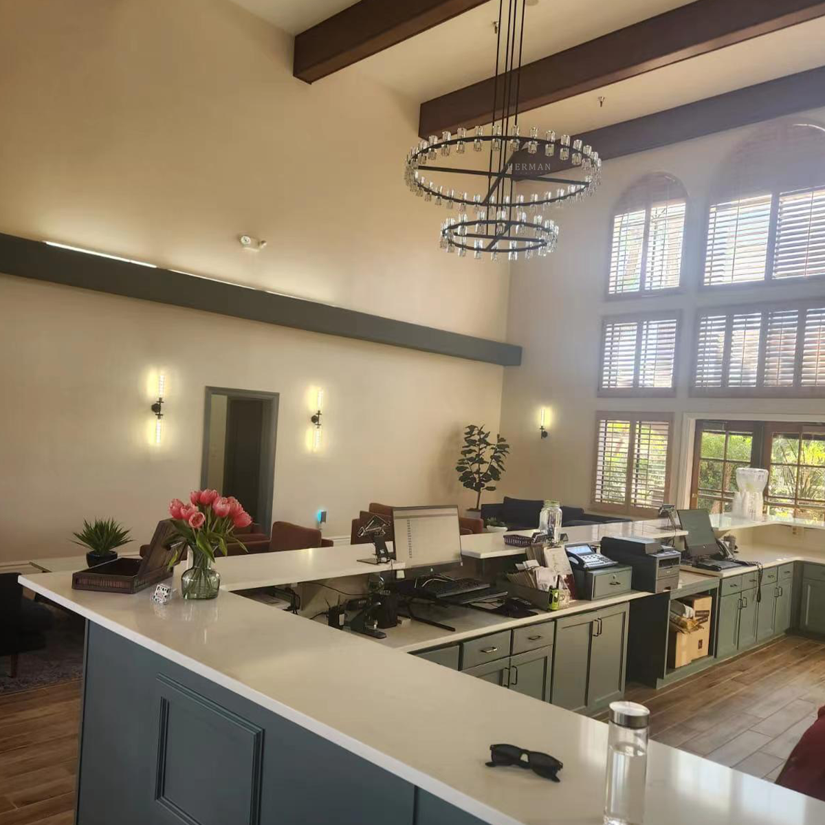 Arcachon led Tier Round Chandelier 60"