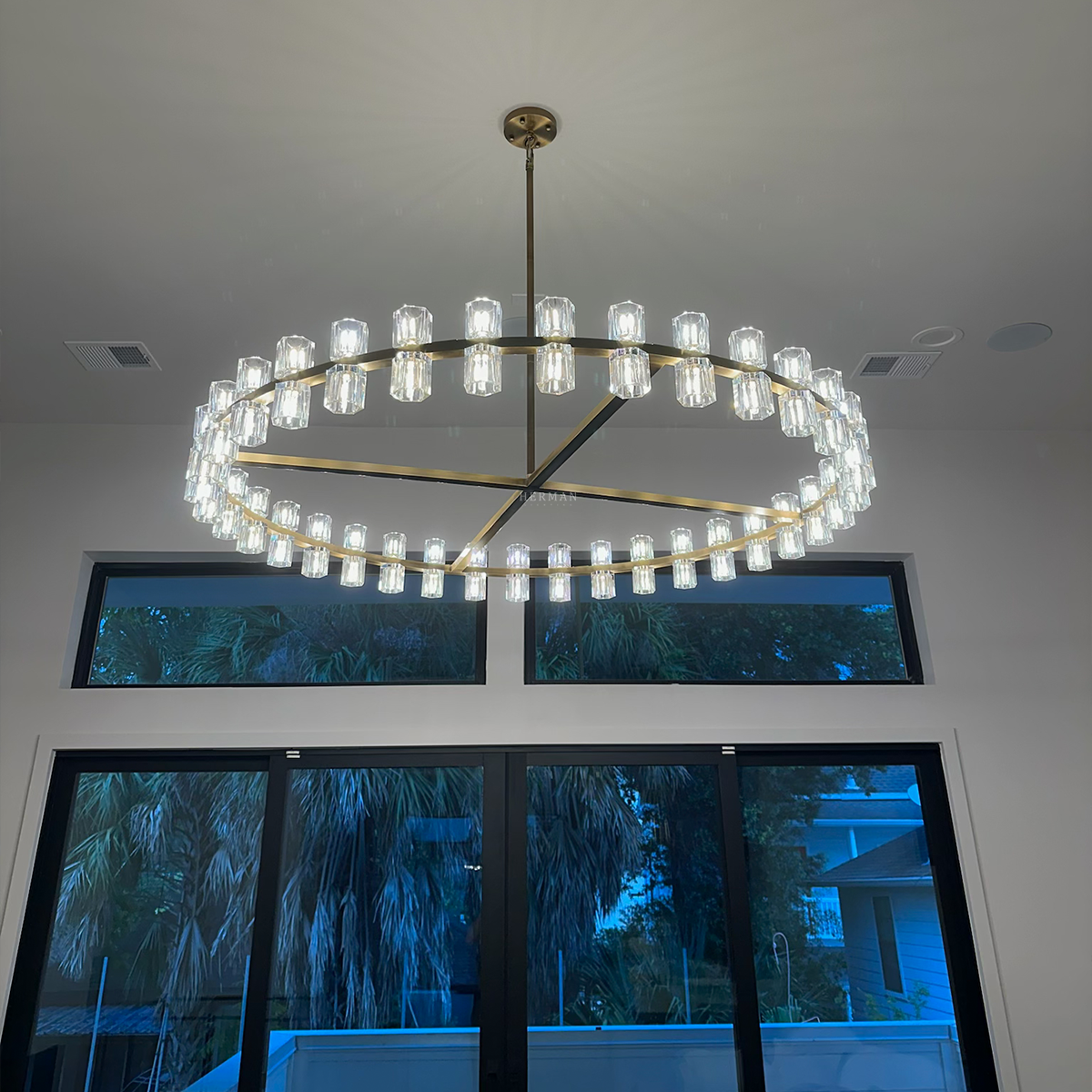 Arcachon led Round Chandelier 60"