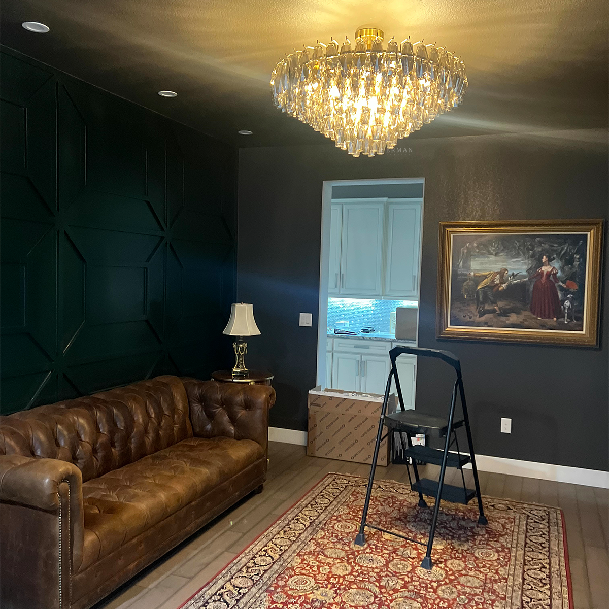 Chiara Glass Tiered Round Chandelier 37"