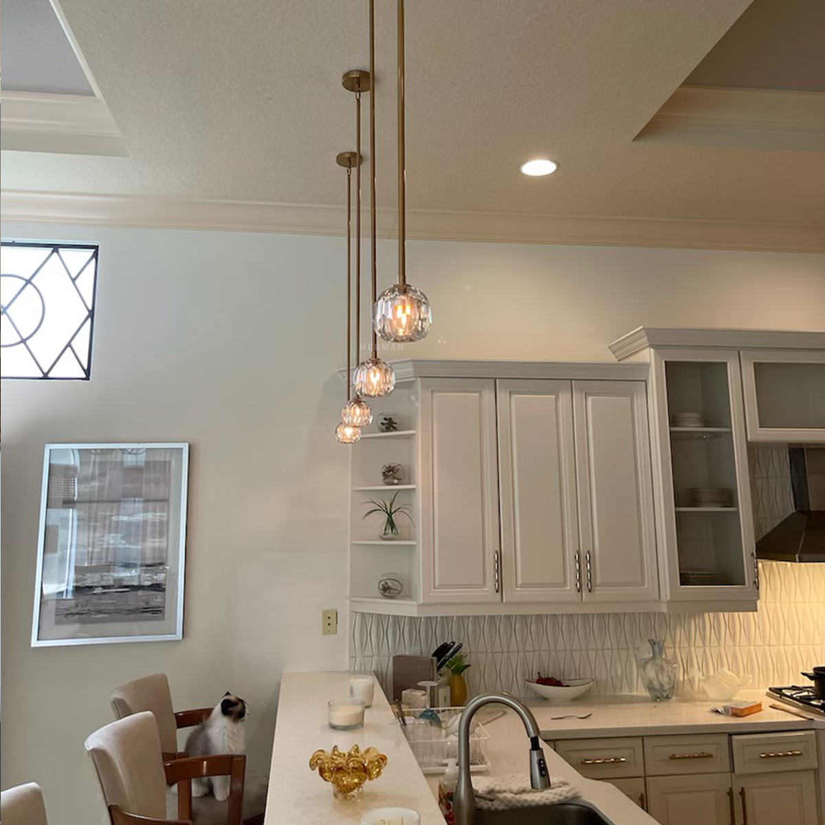 Boule Crystal Clear Pendant