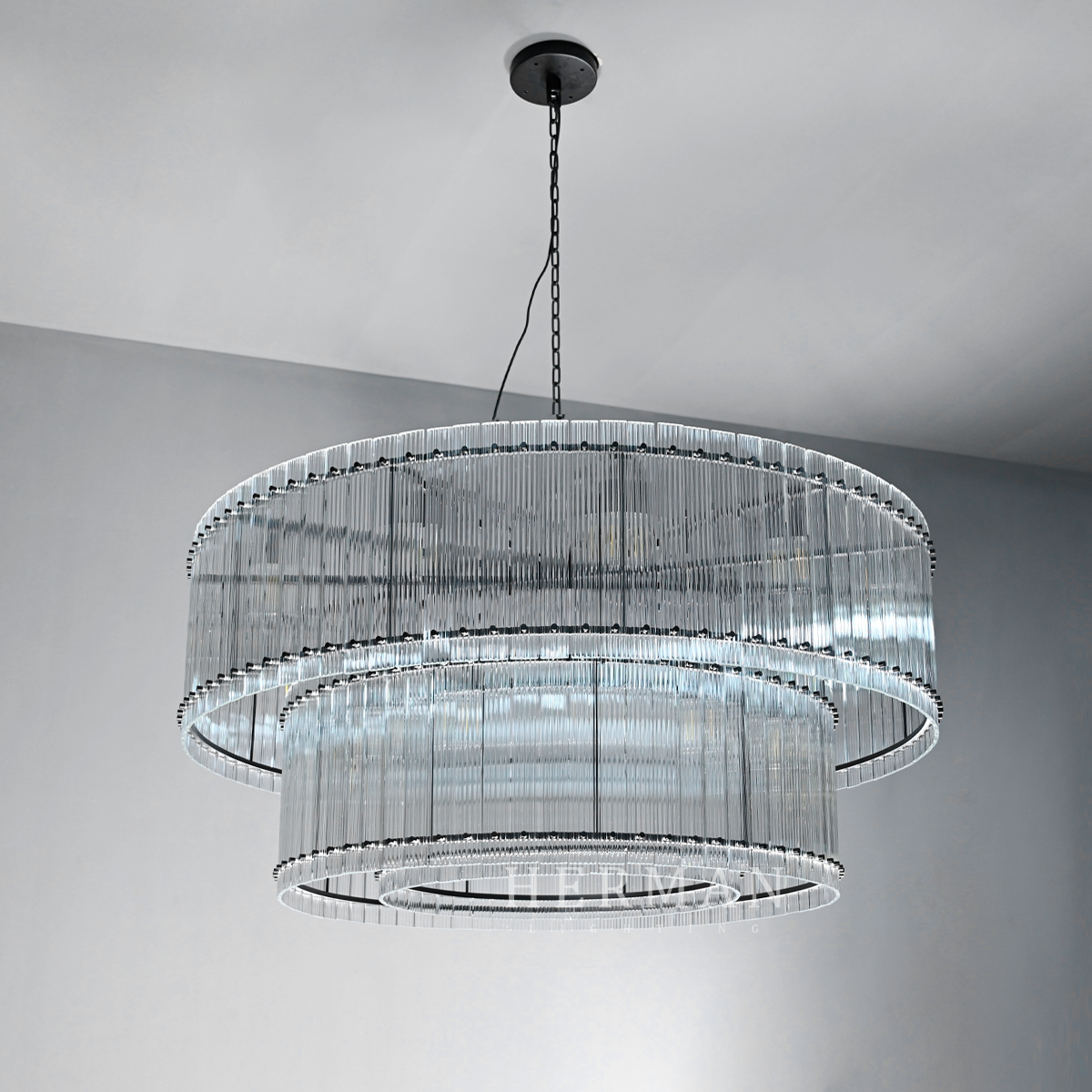 San Marco 2-Tier Round Chandelier 60"