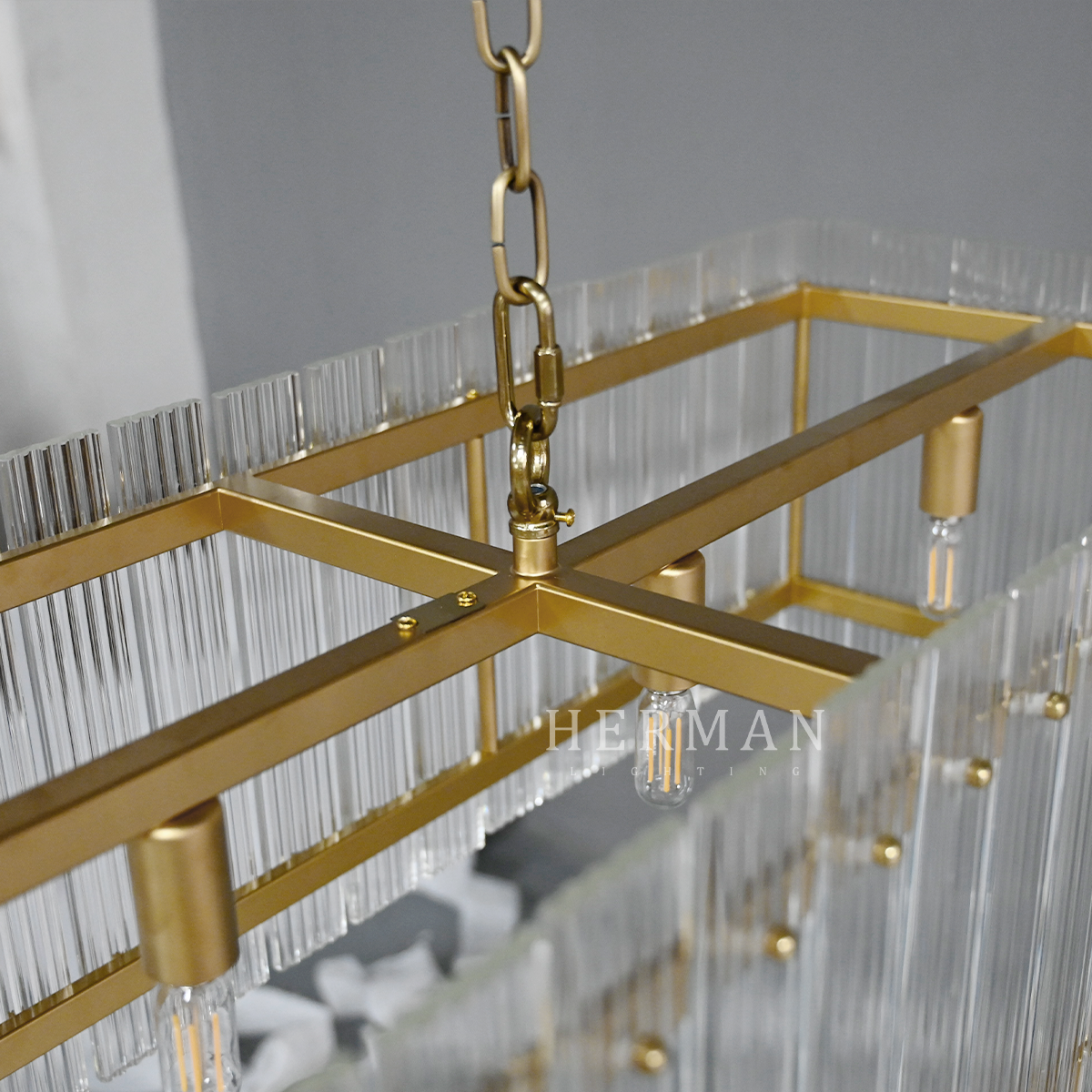 San Marco Rectangle Chandelier 54"