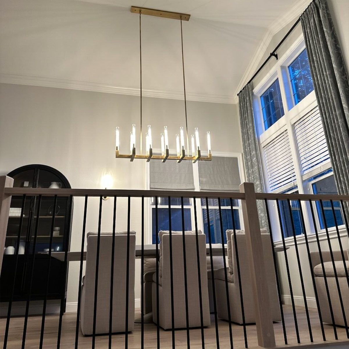 Cannel Linear Chandelier 55"