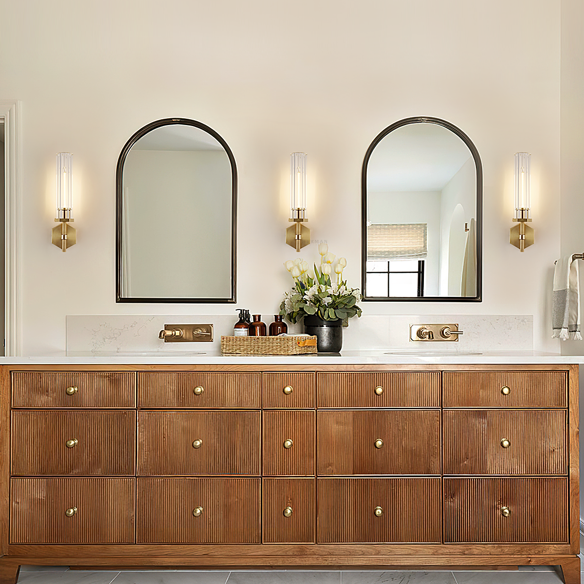 Lambert Hexagonal Wall Sconce