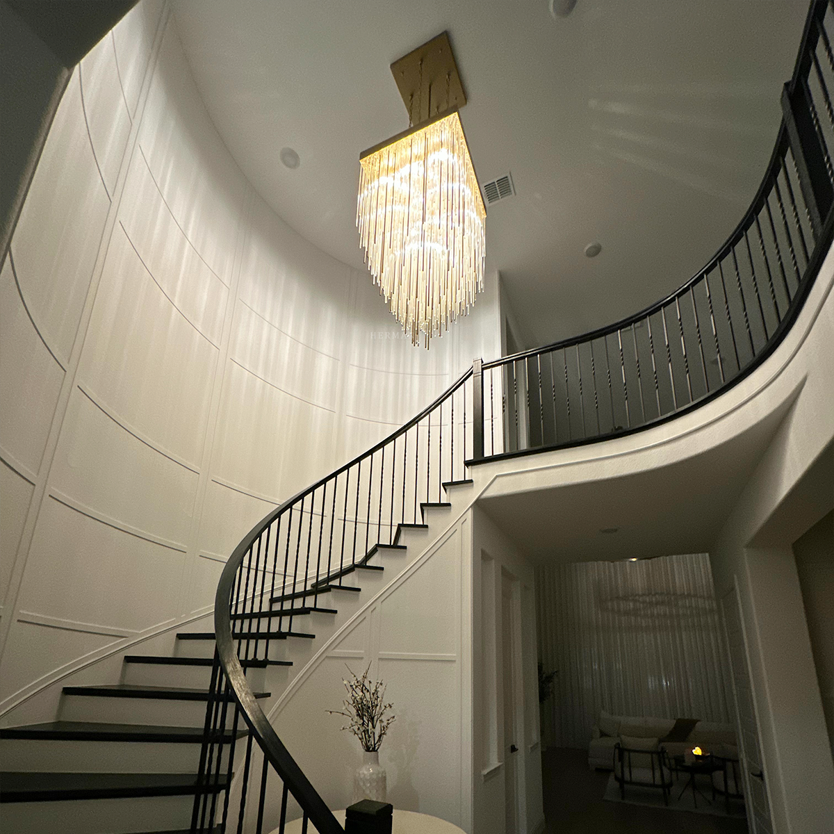 Cascad Square Chandelier 30"