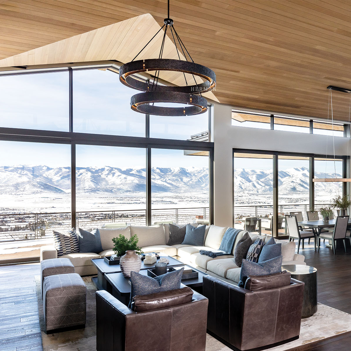 Vouvant Two-Tier Round Chandelier 60"