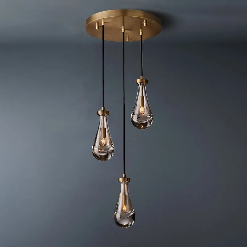 Raindrop Round Chandelier 3 LIGHTS