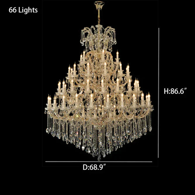 Laura Multi-tiered Extra Large Candle Chandelier