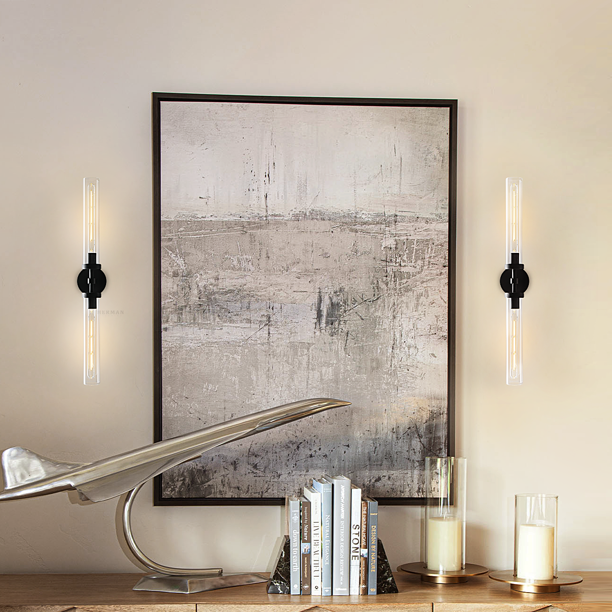 Lambert Hexagonal Linear Sconce 31"