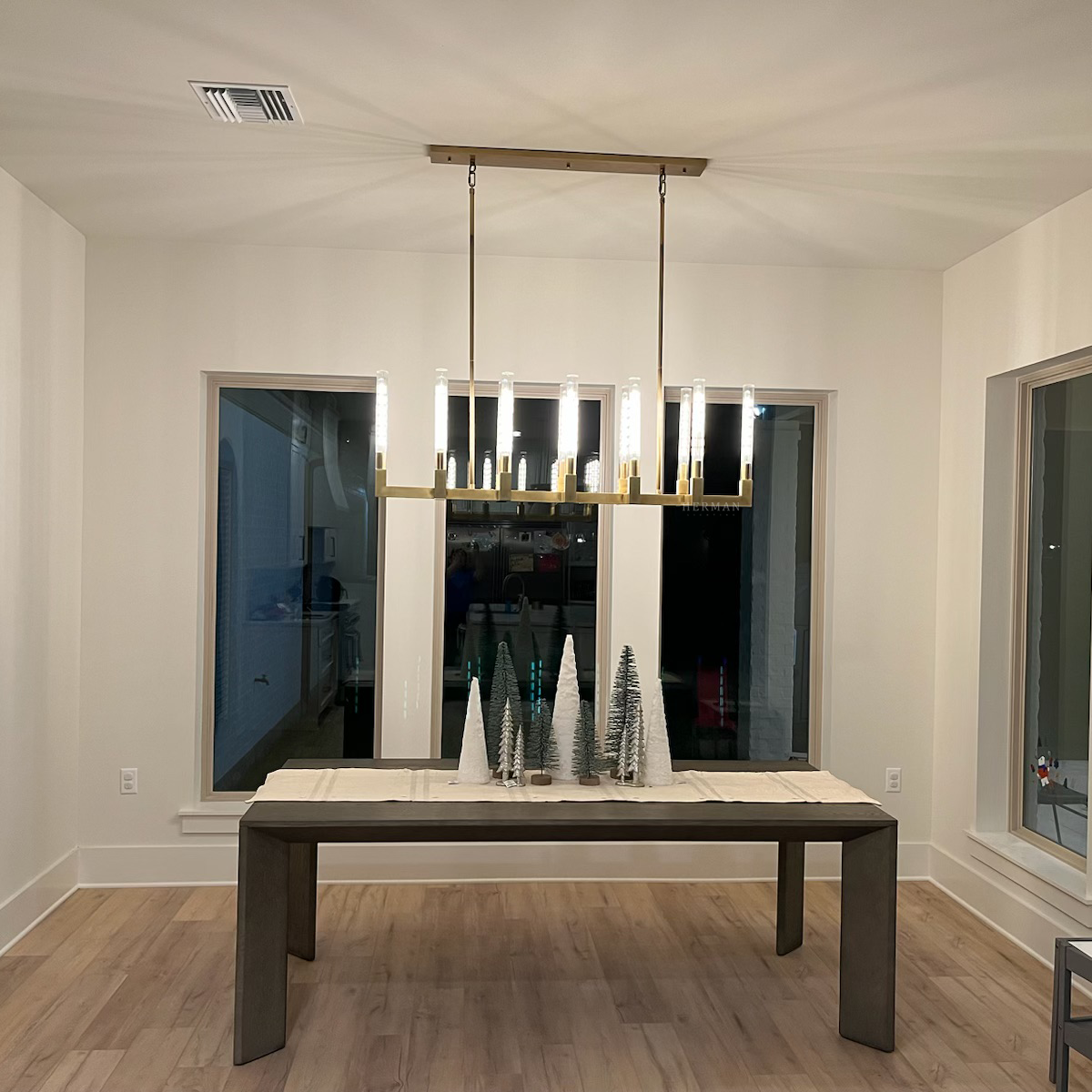 Cannel Linear Chandelier 55"