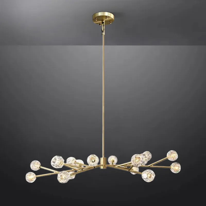 Boule Crystal Round Chandelier 72"