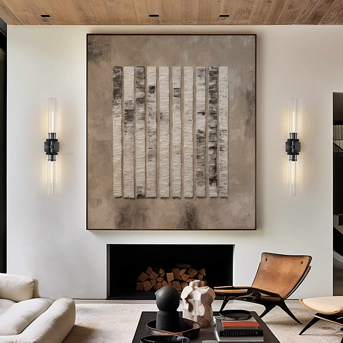 Lambert Hexagonal Linear Wall Sconce 19½"W