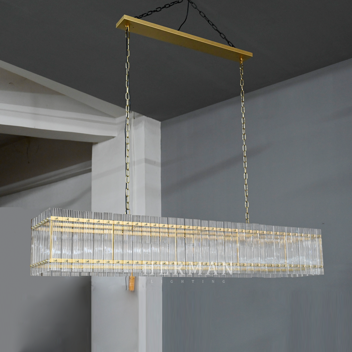 San Marco Rectangle Chandelier 54"