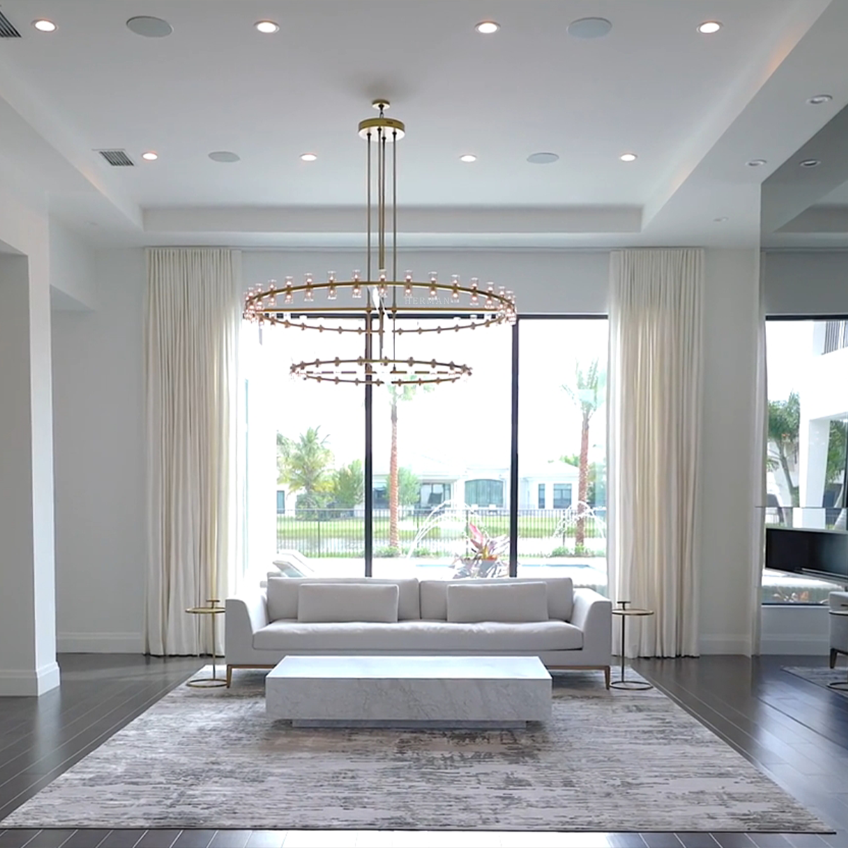 Arcachon led Tier Round Chandelier 60"