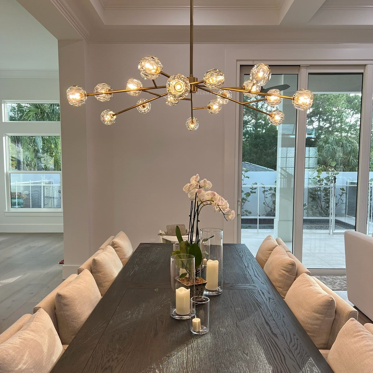 Boule Cristal Round Chandelier 60"