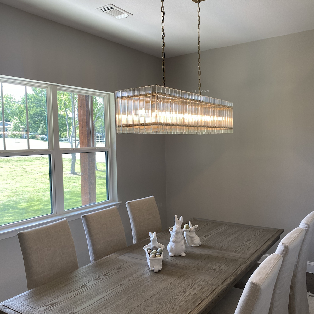 San Marco Rectangle Chandelier 54"