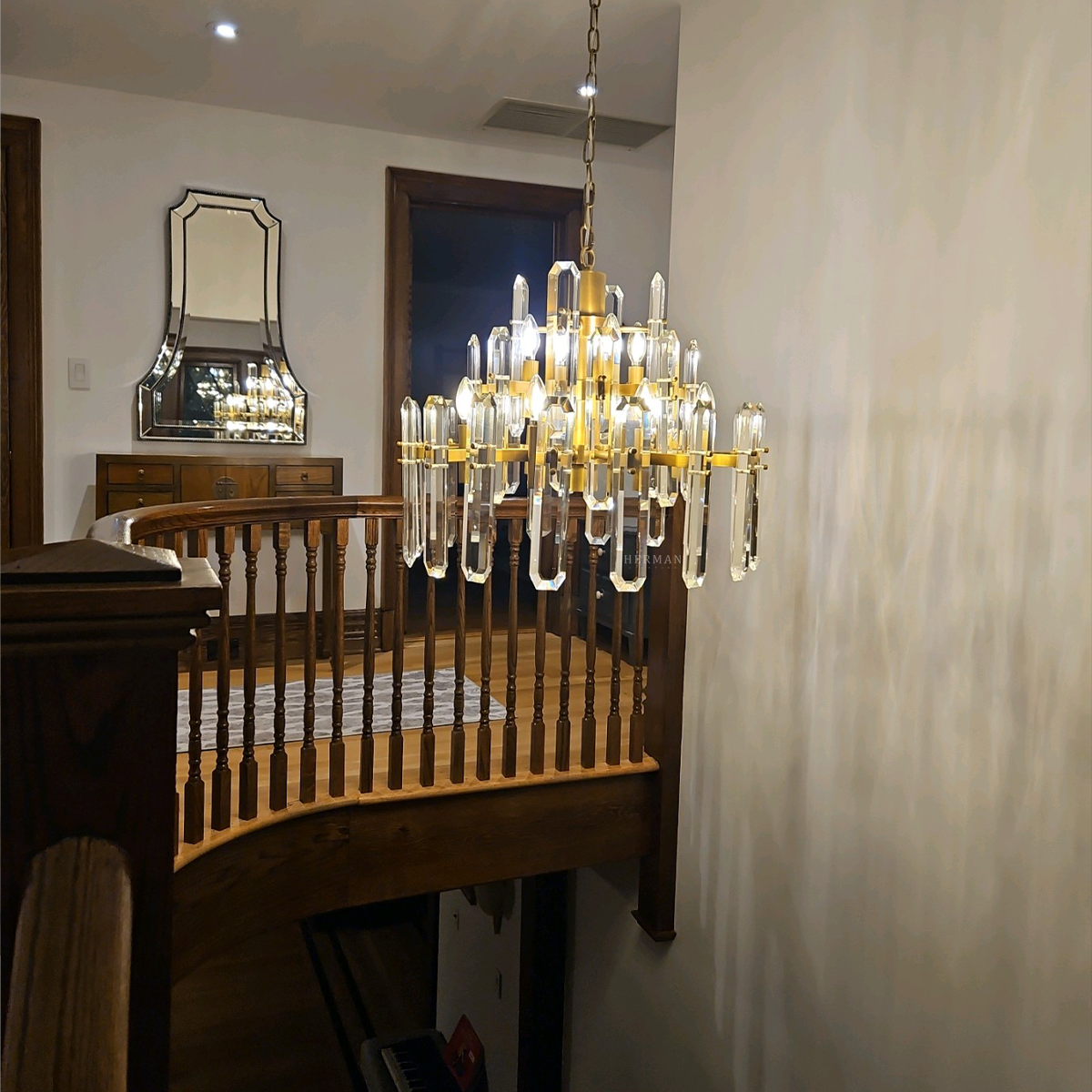 Bronnington Crystal Round Chandelier 24"