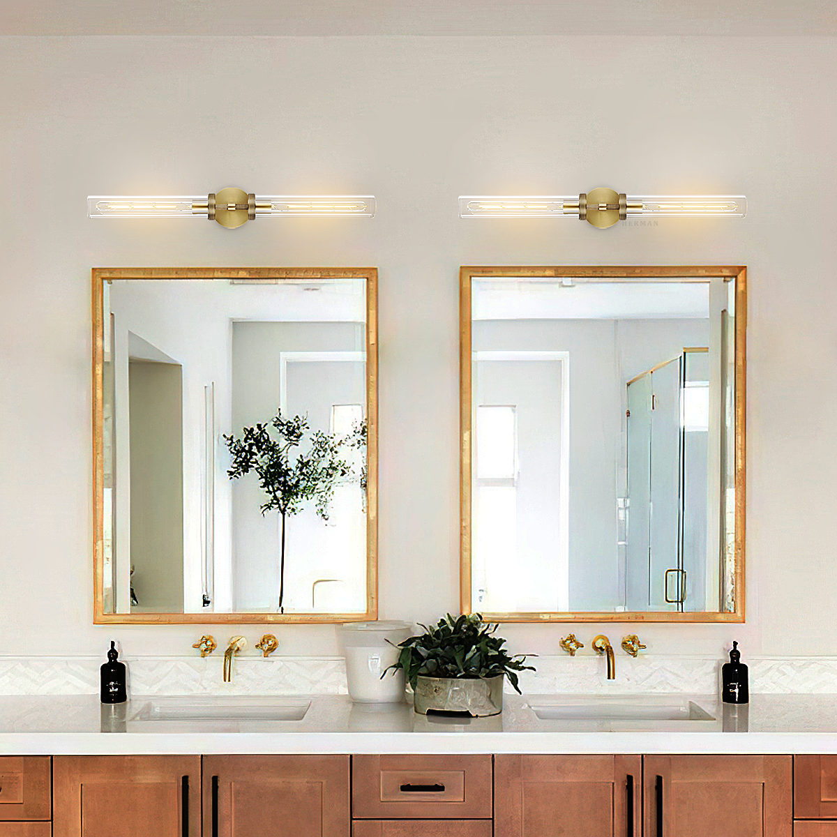 Lambert Hexagonal Linear Sconce 31"