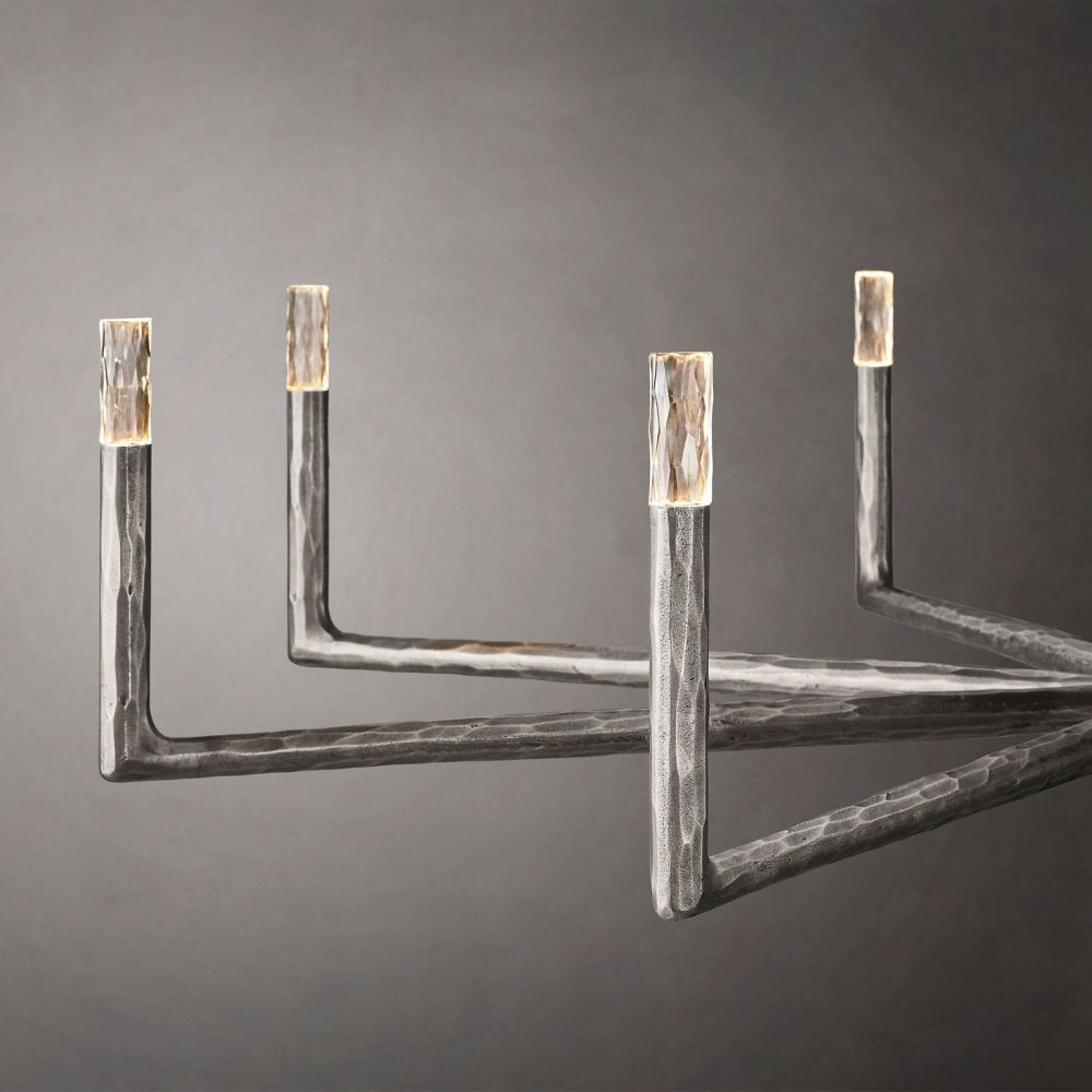 Thaddeus Forged Round Chandelier 72"