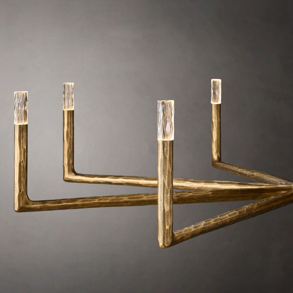 Thaddeus Forged Round Chandelier 72"