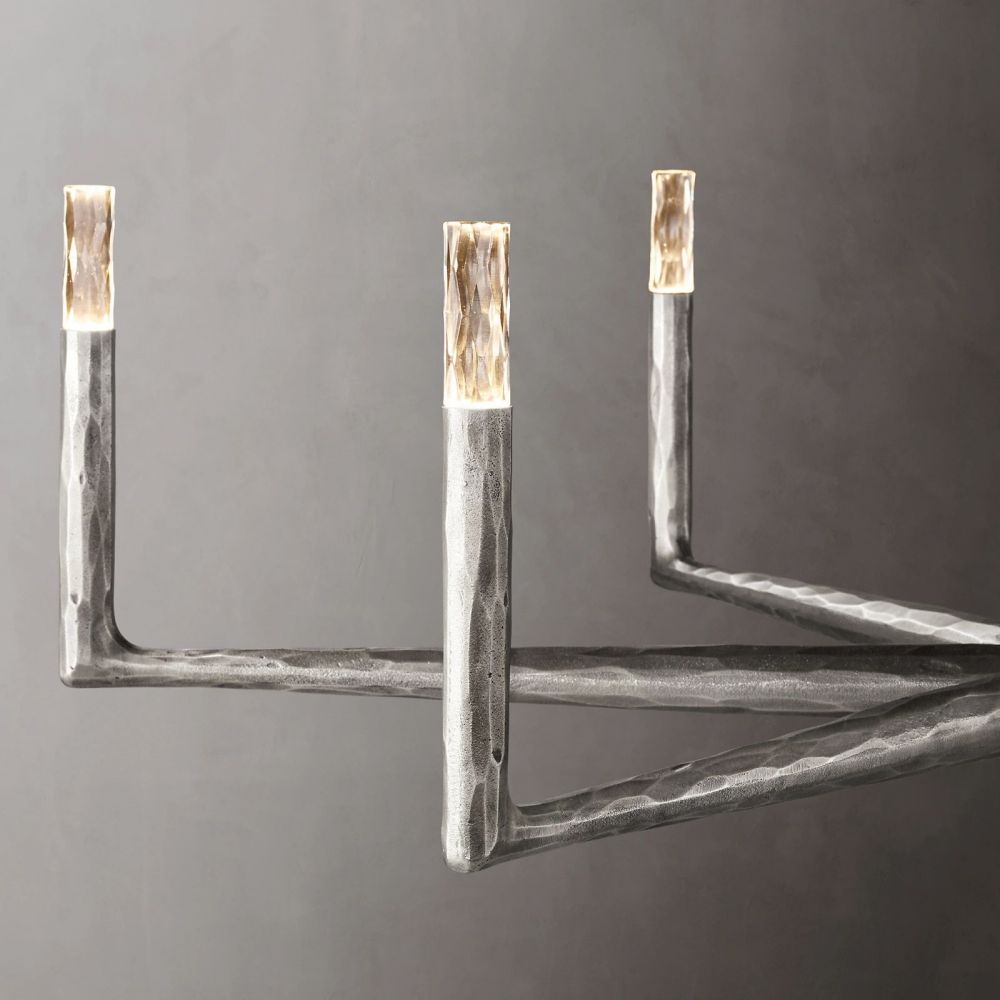 Thaddeus Forged Round Chandelier 48"