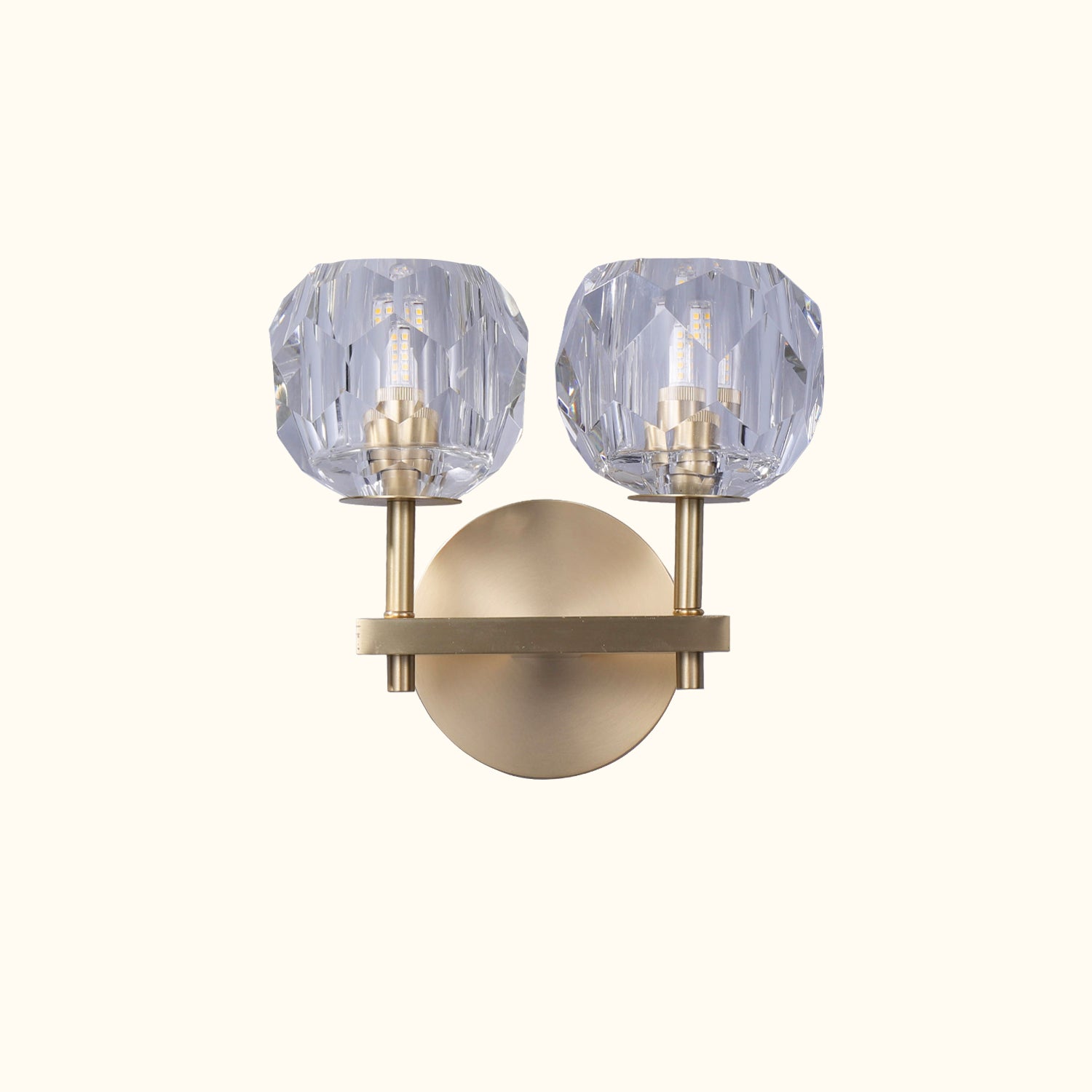 Boule De Cristal Clear Glass Sconce