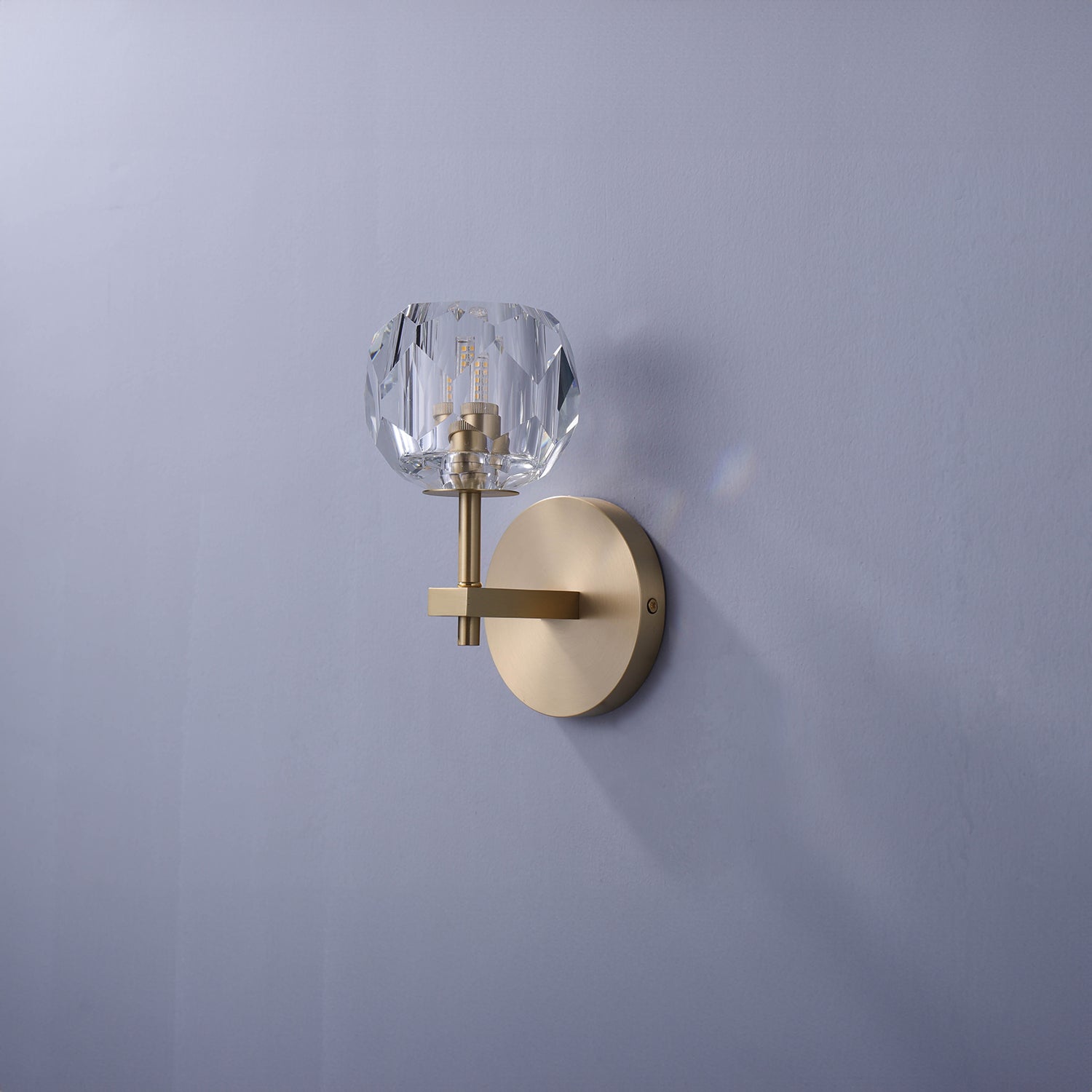 Boule De Cristal Clear Glass Sconce