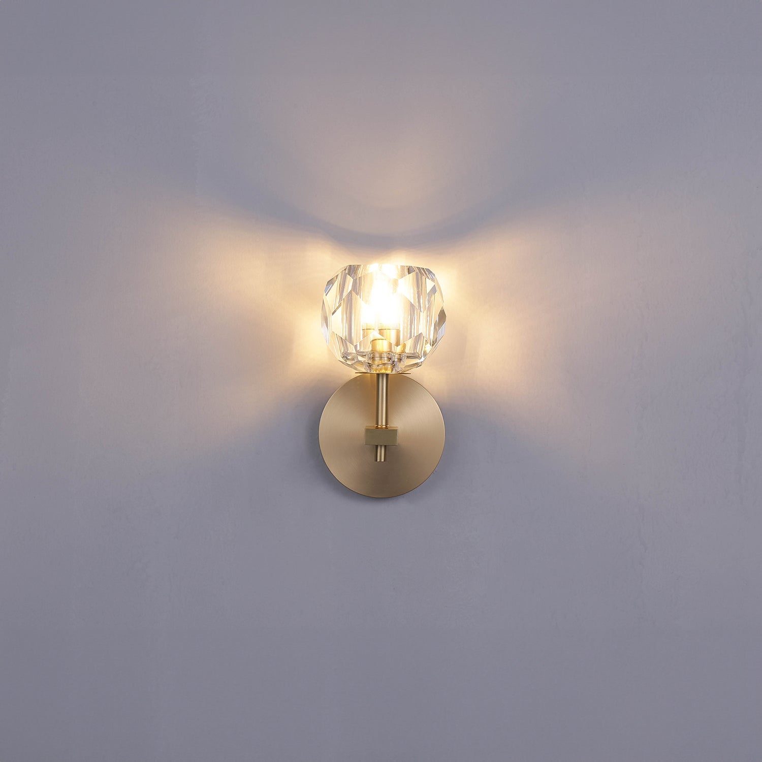 Boule De Cristal Clear Glass Sconce