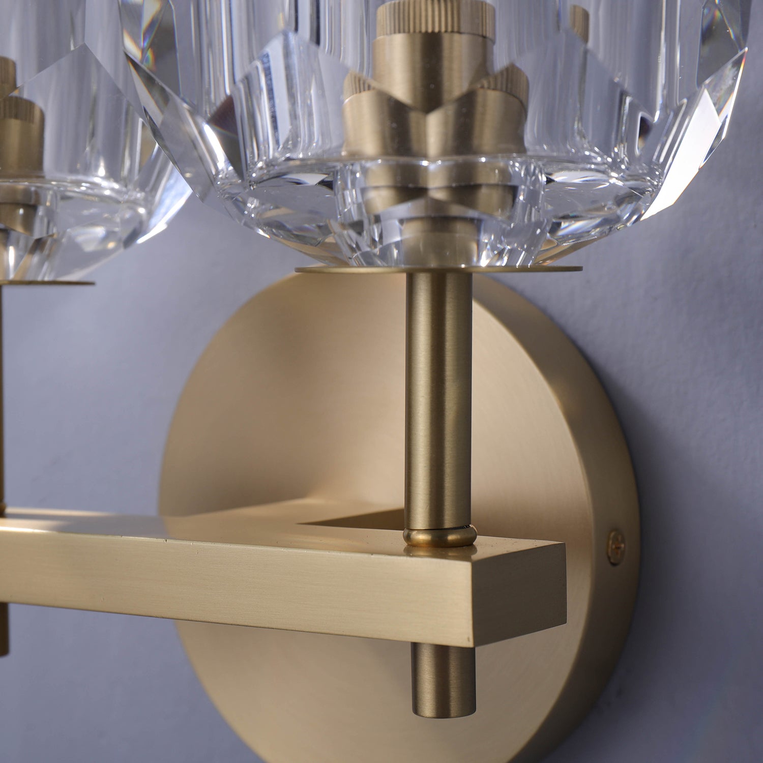 Boule De Cristal Clear Glass Sconce