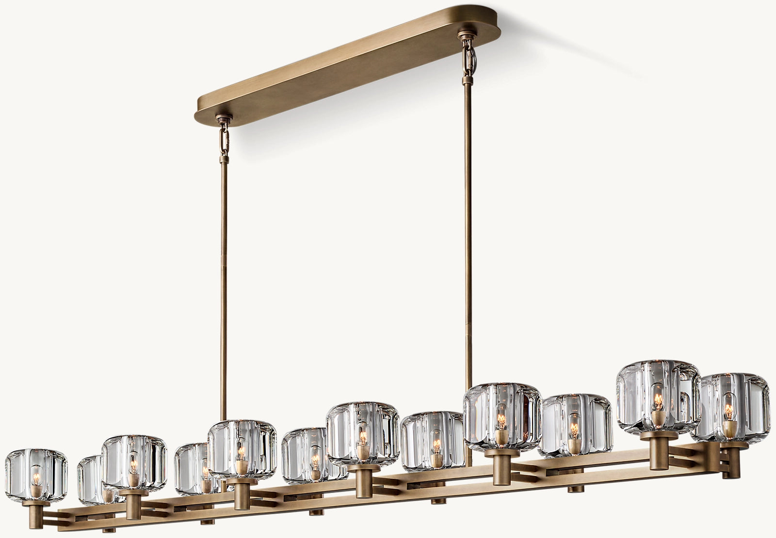 Demaret Double Linear Chandelier 72''