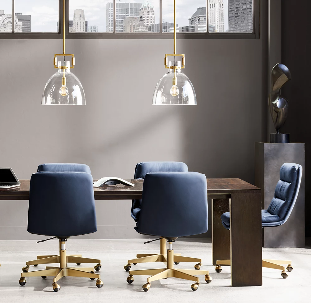 Machines Cloche Machinist Glass Globe Shade Pendant Light 10'', 14'', 18''