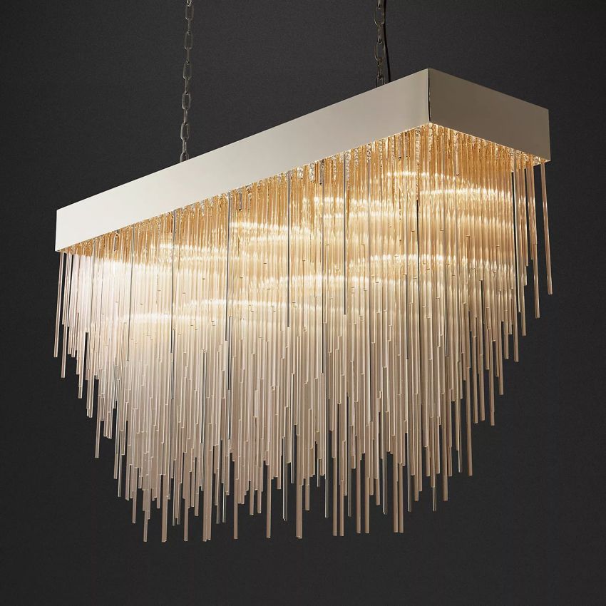 Cascad Rectangular Chandelier 54"