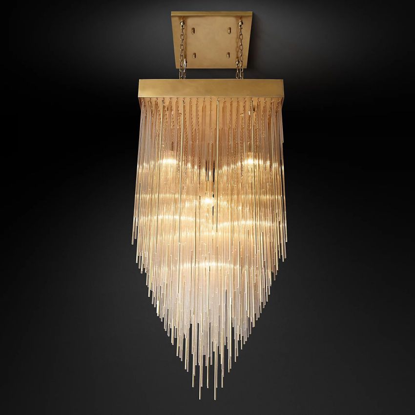 Cascad Square Chandelier 30"