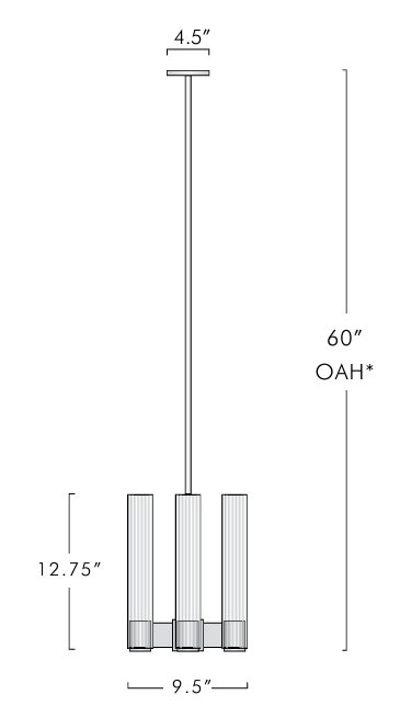 Pastis 4 Light Pendant