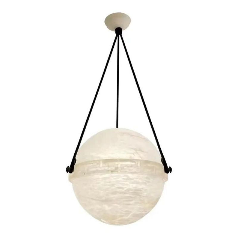 Alabaster Globe Pendant Light 10"D 20"D