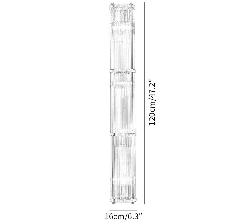 Jadssox Crystal Column Wall Light