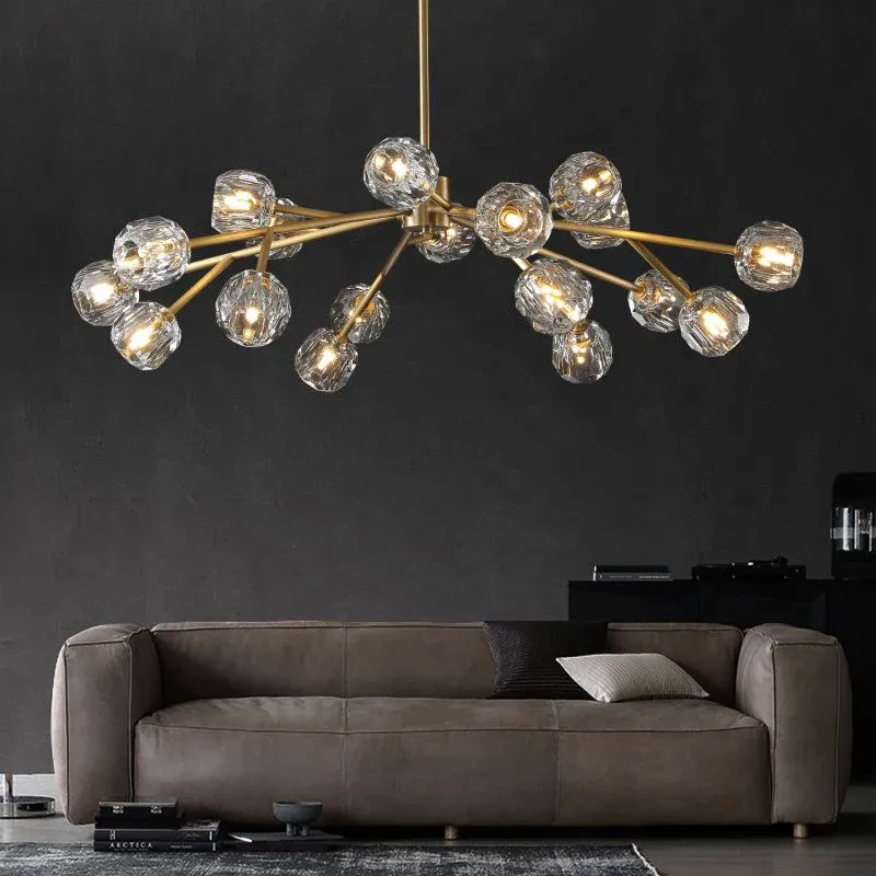 Boule Crystal Round Chandelier 72"