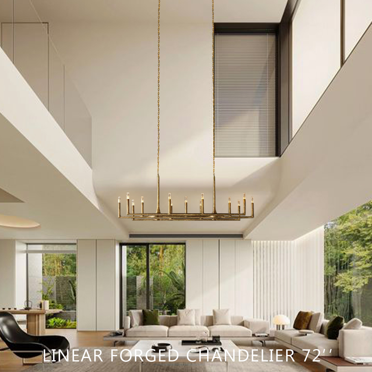 Thaddeus Linear Chandelier 72"