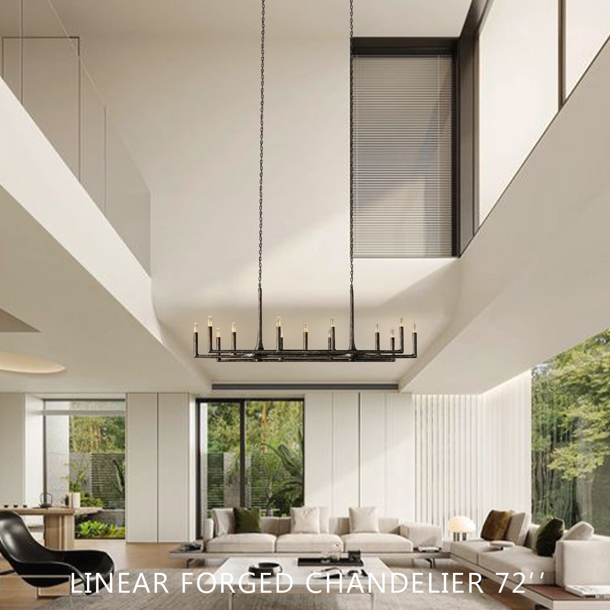 Thaddeus Linear Chandelier 72"