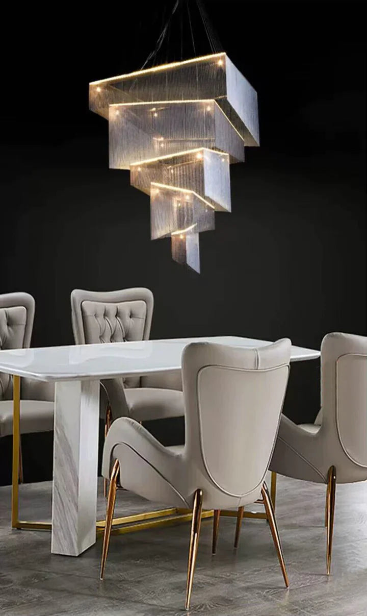 Libby Extra Large Square Tassel Chandelier