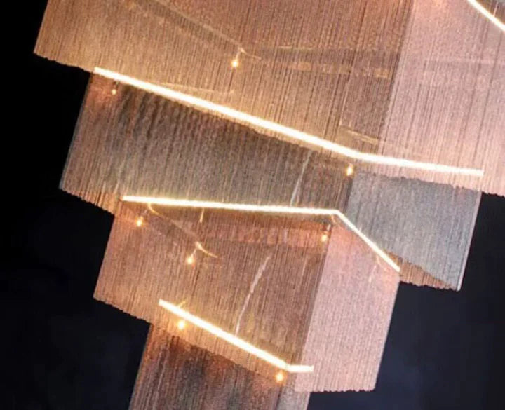 Libby Extra Large Square Tassel Chandelier