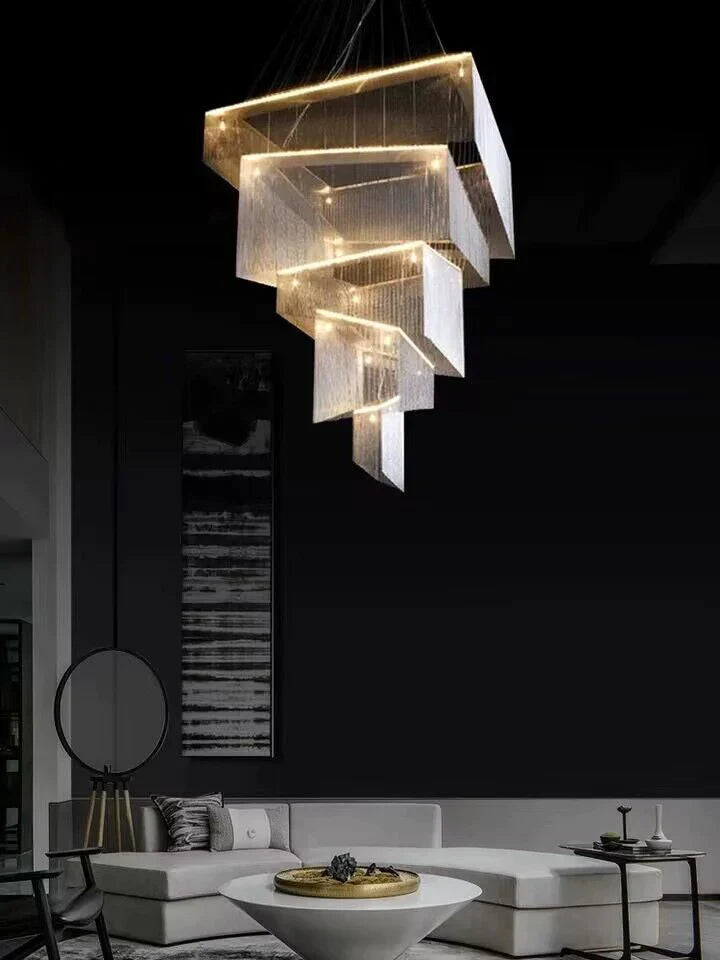 Libby Extra Large Square Tassel Chandelier