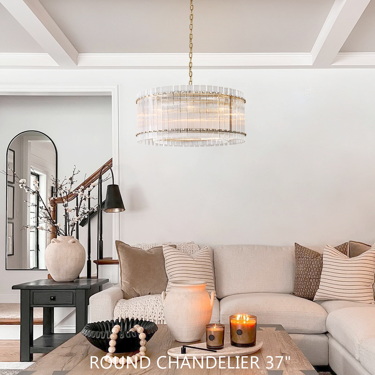 San Marco Round Chandelier 37"