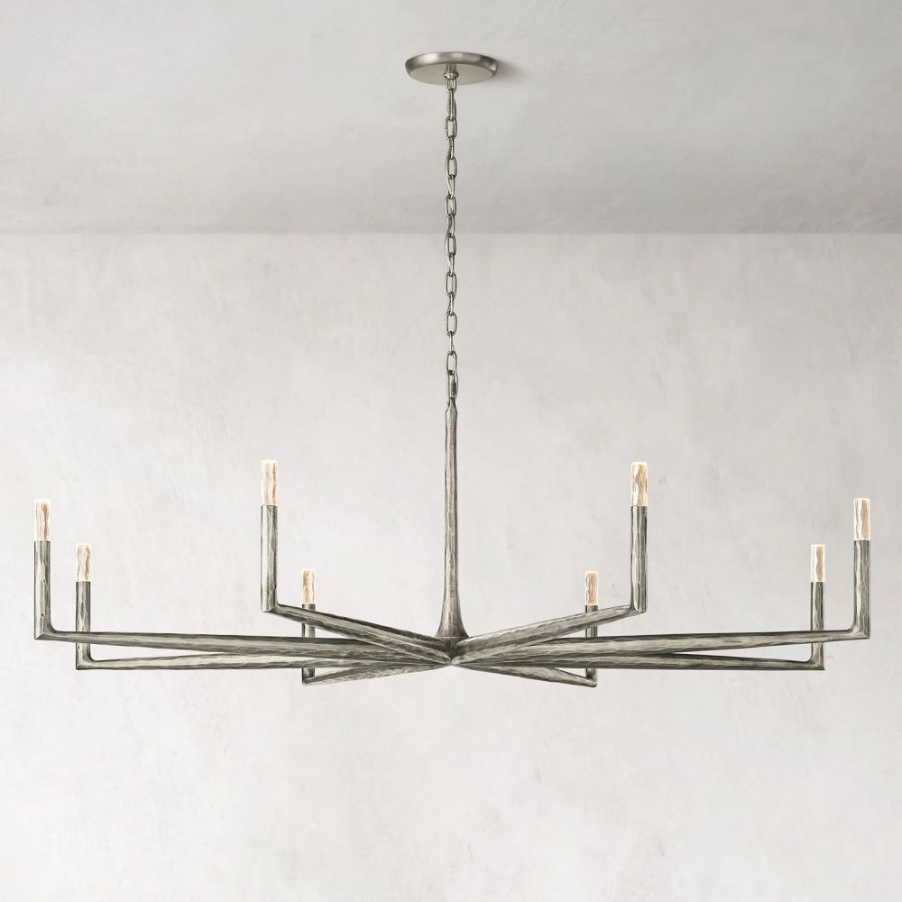 Thaddeus Forged Round Chandelier 72"