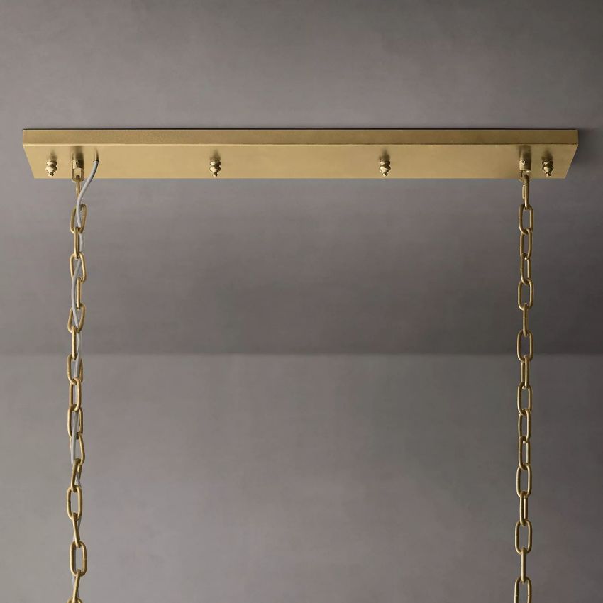 Odeon Rectangle Chandelier 49"